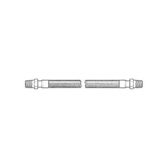 Braided Fan Coil Flexible Connector 1/2" x 1/2" BSP TM x 300 mm