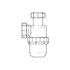 Resealing Bottle Trap - 1.1/2"/40mm, 3"/75mm Seal