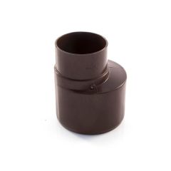 Rainwater Adaptor - 110mm Spigot x 68mm Socket Brown