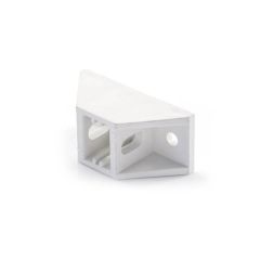 Half Round Gutter Pipe Clip Backplate - White