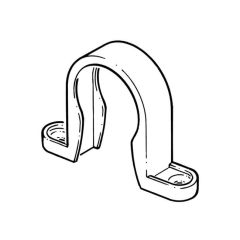 Pipe Clip - 50mm White