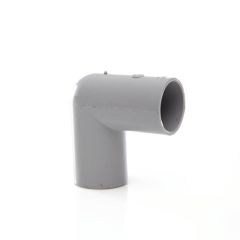 Push-fit Overflow Pipe Knuckle Bend 90° - 21.5mm Grey