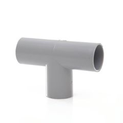 Push-fit Overflow Pipe Tee 90° - 21.5mm Grey