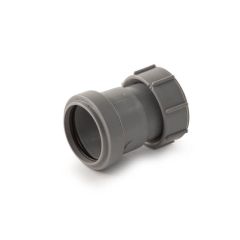 Push-fit Threaded Coupling - 32mm BSP F Grey