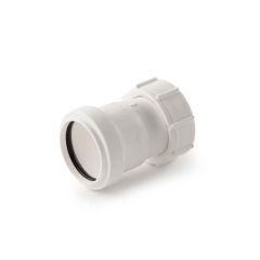 Push-fit Threaded Coupling - 32mm BSP F White