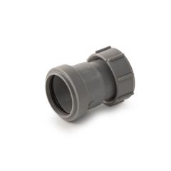 Push-fit Threaded Coupling - 40mm BSP F Grey