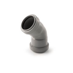 Push-fit Obtuse Bend - 45° x 50mm Grey
