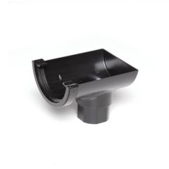 Elegance Gutter Stop End Outlet - Black