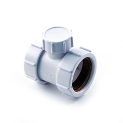 Universal Coupler with Cleaning Eye - 40mm White