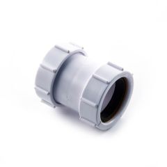 Universal Straight Connector - 40mm White