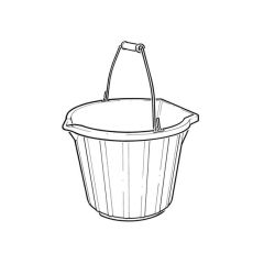 Pour & scoop bucket 14 Litre - Black