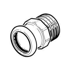 Press-fit Gas Adaptor - 15mm x 1/2" BSP TM