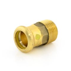 Press-fit Gas Adaptor – BSP Taper Male- M Profile – 15 mm x ¾"
