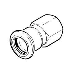 Press-fit Water Adaptor Galv. Carbon Steel - 42mm x 1.1/2" BSP PF