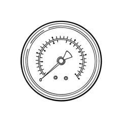 Pressure Gauge Rear Entry - 0 to 11 bar, 100mm Dial