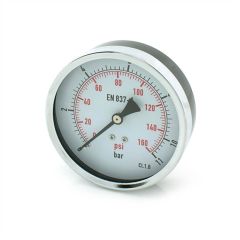 Pressure Gauge Rear Entry - 0 to 11 bar, 100mm Dial