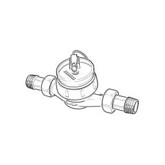 Pulsed Cold Water Meter - 15mm, 1/2" BSP TM