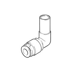 Radiator Valve Stem Elbow - 15 x 10mm Push-Fit, Pair