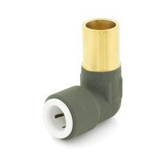 Radiator Valve Stem Elbow - 15 x 10mm Push-Fit