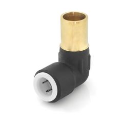 Radiator Valve Stem Elbow - 15 x 10mm Push-Fit