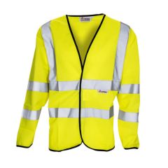 Hi Vis Reflective Long Sleeved Waistcoat - XL