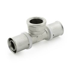 RIIFO Press-fit Tee - 25 x 25mm x 1/2" BSP