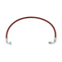 Ruby-Red Flexible Oil Line 1/4" F x 1/4" M Swivel Elbow