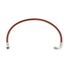 Ruby-Red Flexible Oil Line 3/8" F Swivel x 1/4" M Swivel Elbow