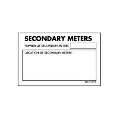 Secondary Meter Sticker