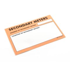 Secondary Meter Sticker