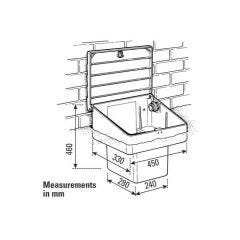 Gas Semi-Concealed Meter Box