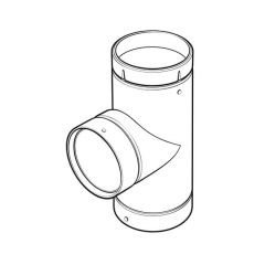 SFL® IL Equal Tee with Cap - 90° x 125mm