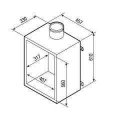 SFL® IL Recessed Flue Box - 125mm