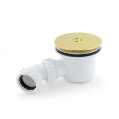 Shower Waste Trap - 1.1/2"/40mm, Brushed Brass