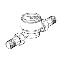 Single Jet Cold Water Meter - 3/4"