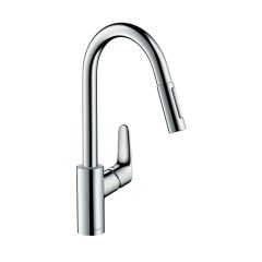 Hansgrohe Focus 240 Lever Tap with Pull-out Spray