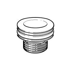 Sink Waste Outlet 1.1/2" BSP x 36.4mm Tail, 70mm Flange