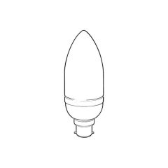 Candle Bulb - 7W CFL SBC