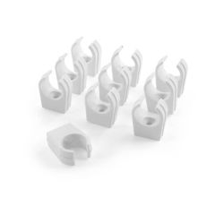 Solvent Weld Pipe Clip 22 mm clips (ABS), Pack of 10