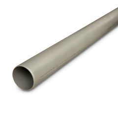 Solvent Weld Plain End Pipe - 110mm x 3m - Olive Grey