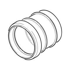 Solvent Weld Straight Coupling Ring Seal x Solvent - 110mm Olive Grey