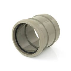 Solvent Weld Straight Coupling Ring Seal x Solvent - 110mm Olive Grey