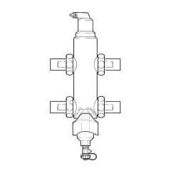 SpiroCross AX-J Air & Magnetic Dirt Separator - 1.1/2" BSP