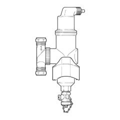 SpiroVent® Horizontal Air & Dirt Separator - 22mm