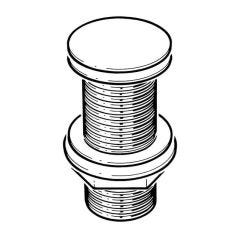 Sprung Flange Unslotted Chrome Brass 1.1/4"