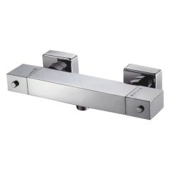 Wall Mounted Square Bar Shower Valve - Chrome