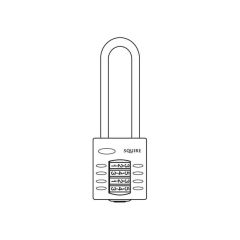 Squire - CP40/2.5 Long Shackle Combination Lock