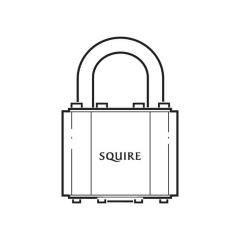 Squire - Laminated Steel Padlock - No 35 - 40 mm Open Shackle