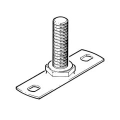 Stainless Steel Backplate - M10 Male