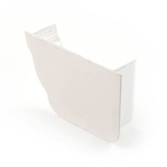 Stop End Internal Right Hand - Square High Capacity - White